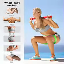 TPE Resistance Bands Fitness Set – Elastic Rubber Loop Bands for Strength Training, Yoga, and Gym Workouts